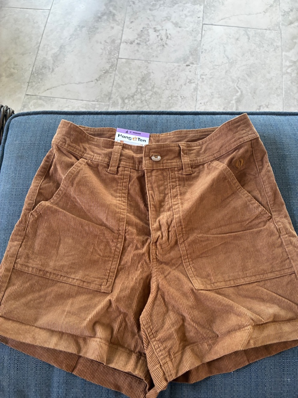 Hang Ten Corduroy High-Rise Brown Women’s Shorts